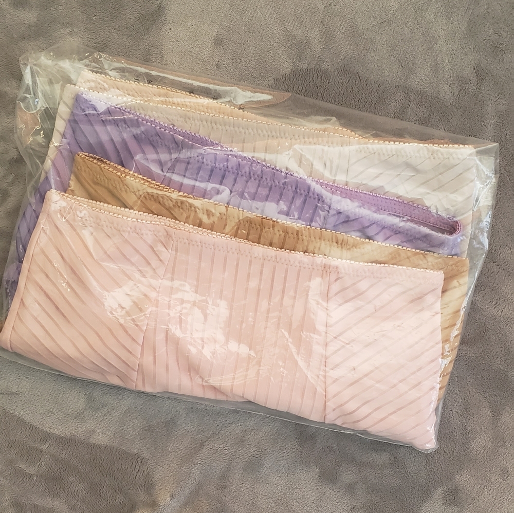 Rhonda Shear 5pk Striped Pin Up Brief Panties - Picture 9 of 11
